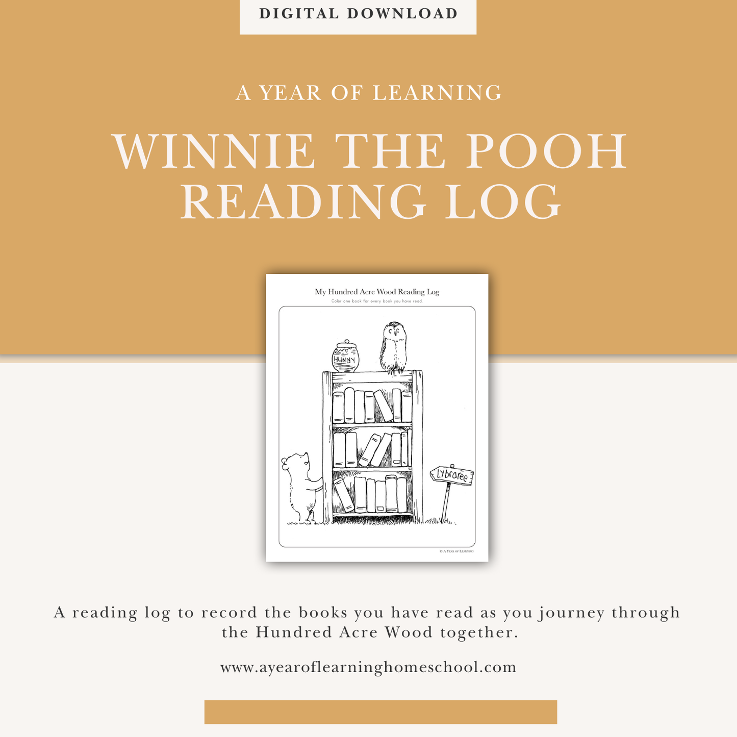 Winnie the Pooh Reading Log