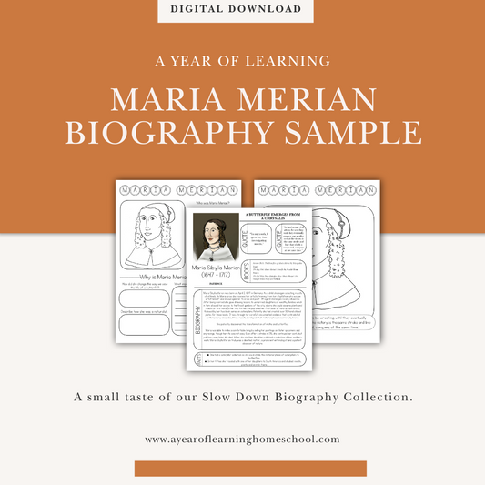 Slow Down Biography Sample Maria Merian